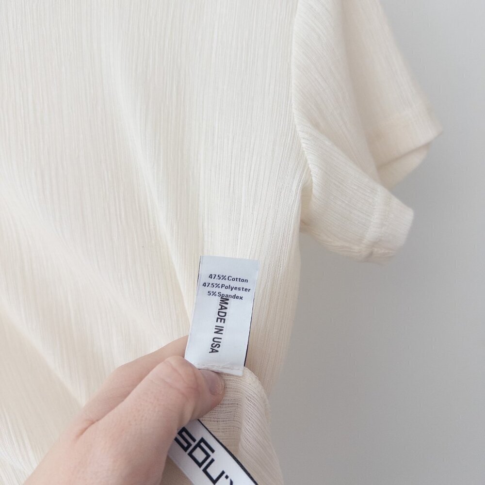 NEW K.NGSLEY Off-White "Uncut" T-Shirt Size XS - Picture 8 of 10